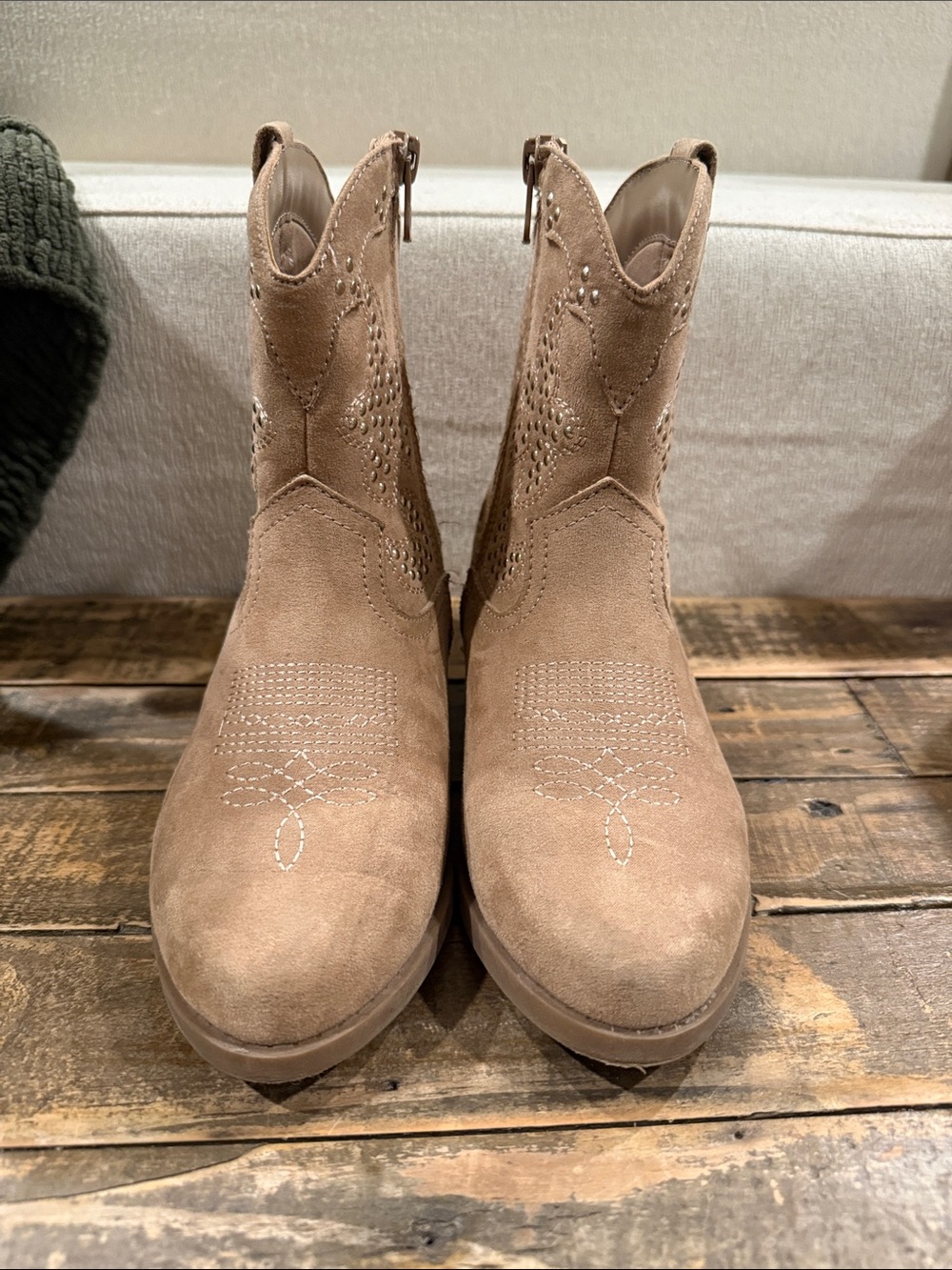 Target Kids Brown and Tan Western Cowboy Boots Set
